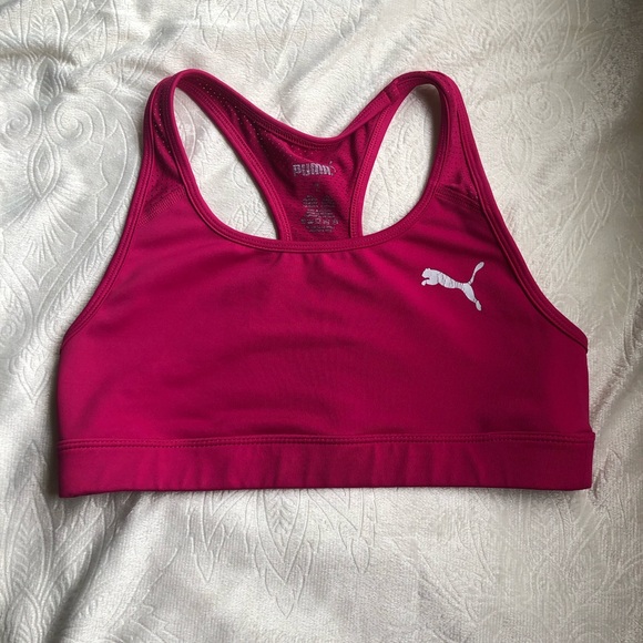 Puma Hot Pink Sports Bra - Picture 2 of 4